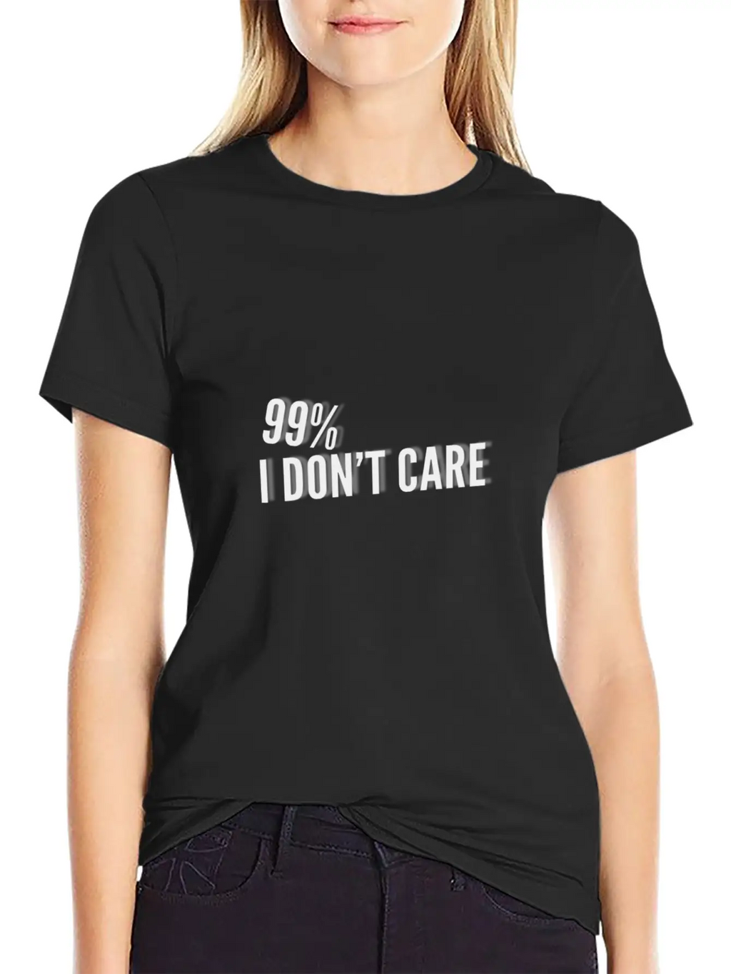 99% I Don't Care Unisex Short Sleeve Soft Cotton T-Shirt – Casual Everyday Wear