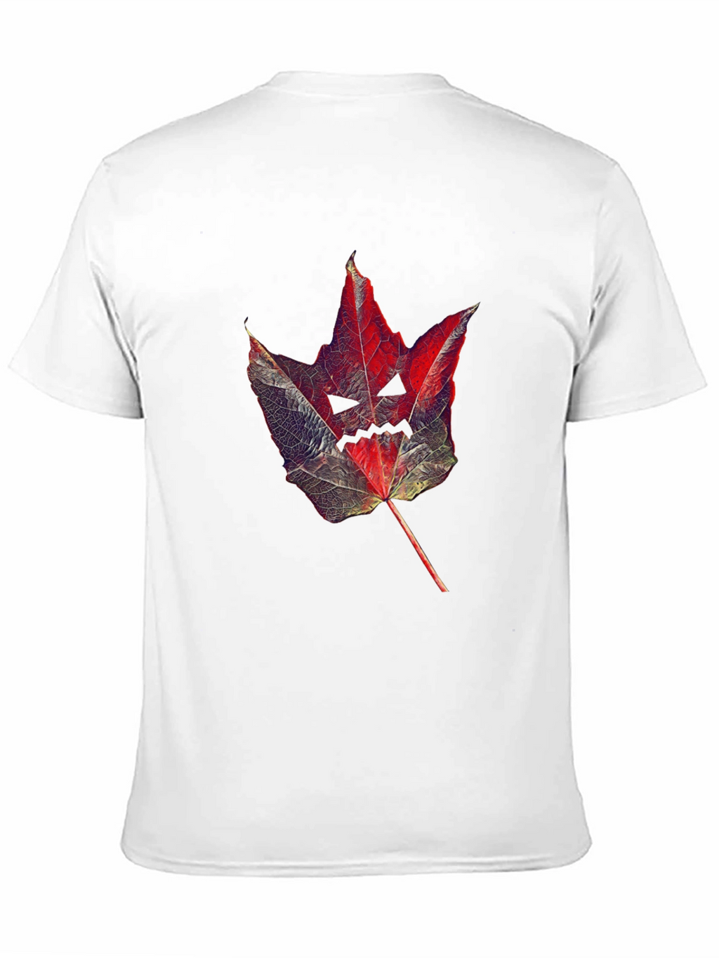 Spooky Leaf Graphic Tee - Halloween Shirt