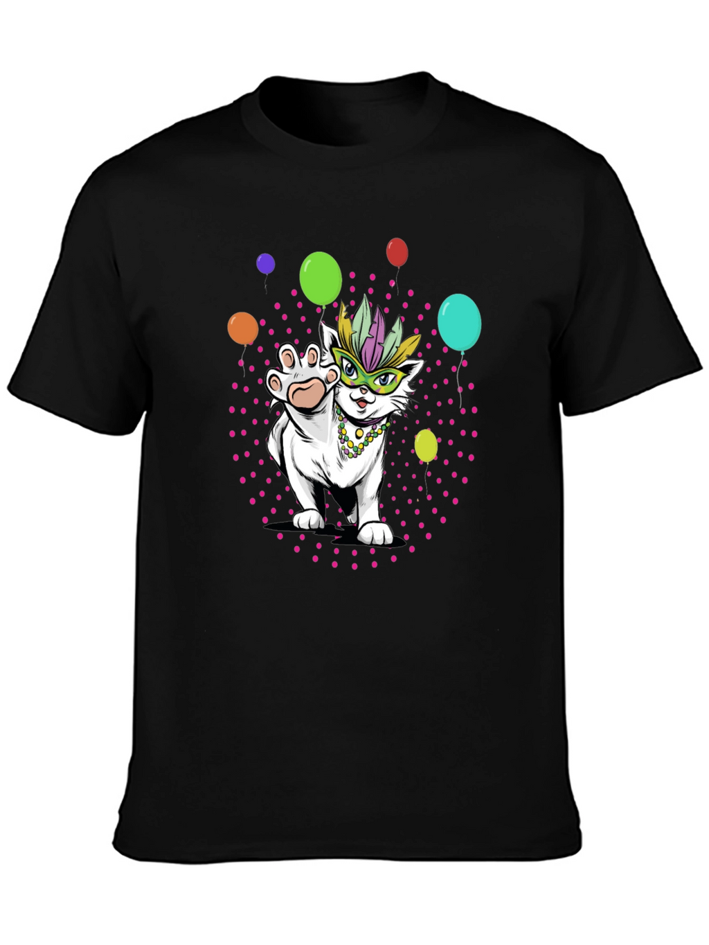 Mardi Gras Cat T-Shirt