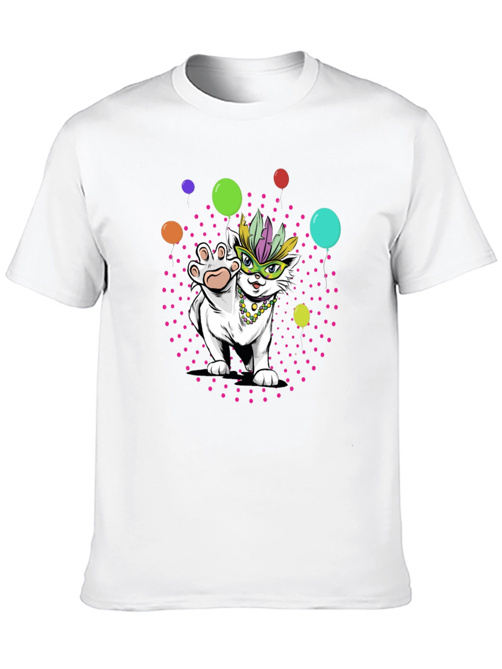 Mardi Gras Cat T-Shirt