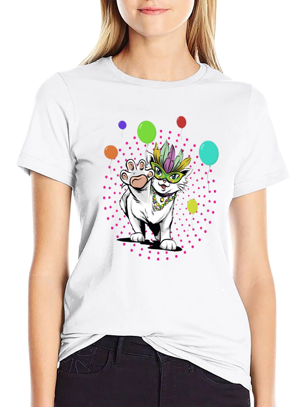 Mardi Gras Cat T-Shirt