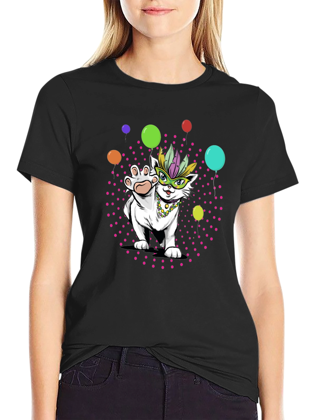 Mardi Gras Cat T-Shirt