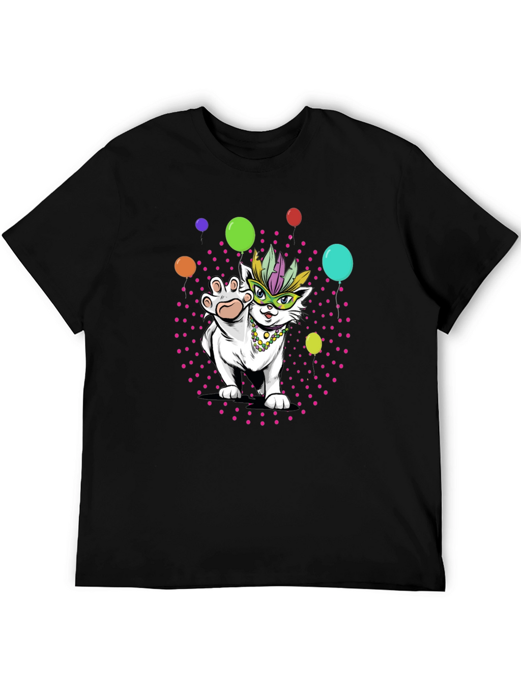 Mardi Gras Cat T-Shirt