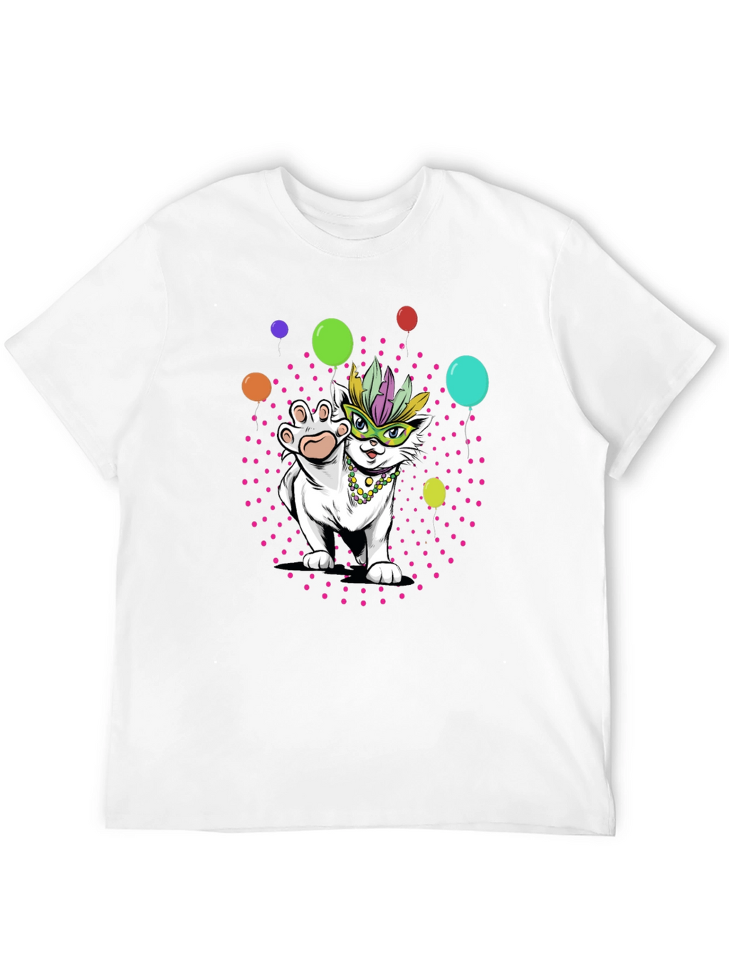 Mardi Gras Cat T-Shirt
