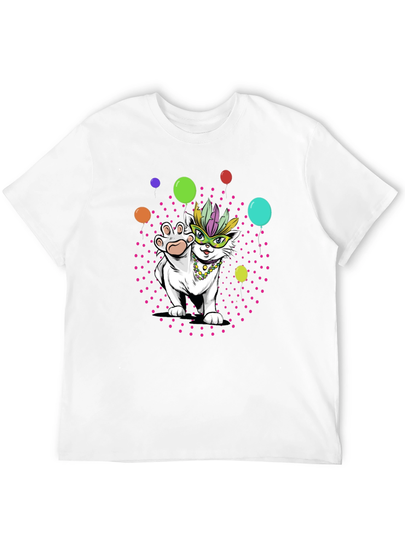 Mardi Gras Cat T-Shirt