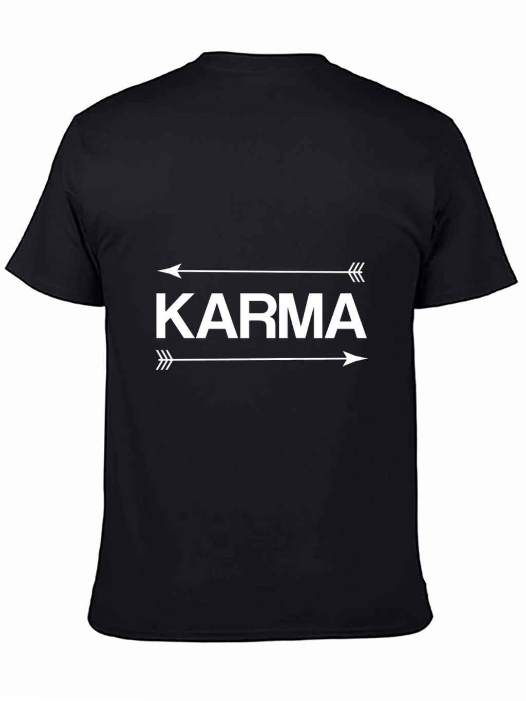 Karma Arrow Graphic Tee - Unisex Black T-Shirt