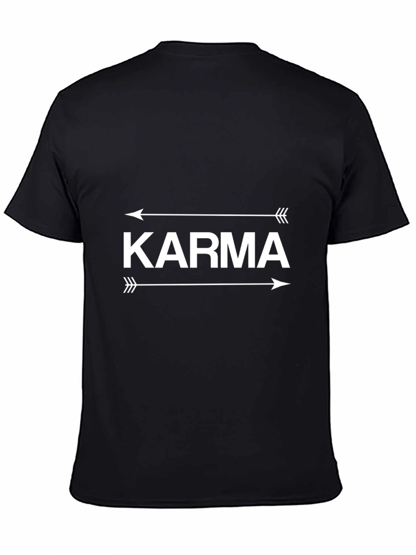 Karma Arrow Graphic Tee - Unisex Black T-Shirt