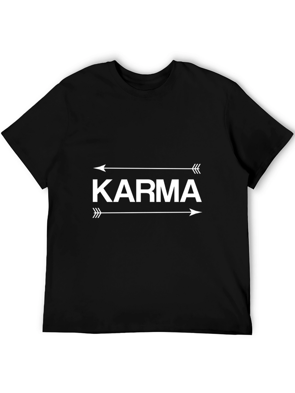 Karma Arrow Graphic Tee - Unisex Black T-Shirt