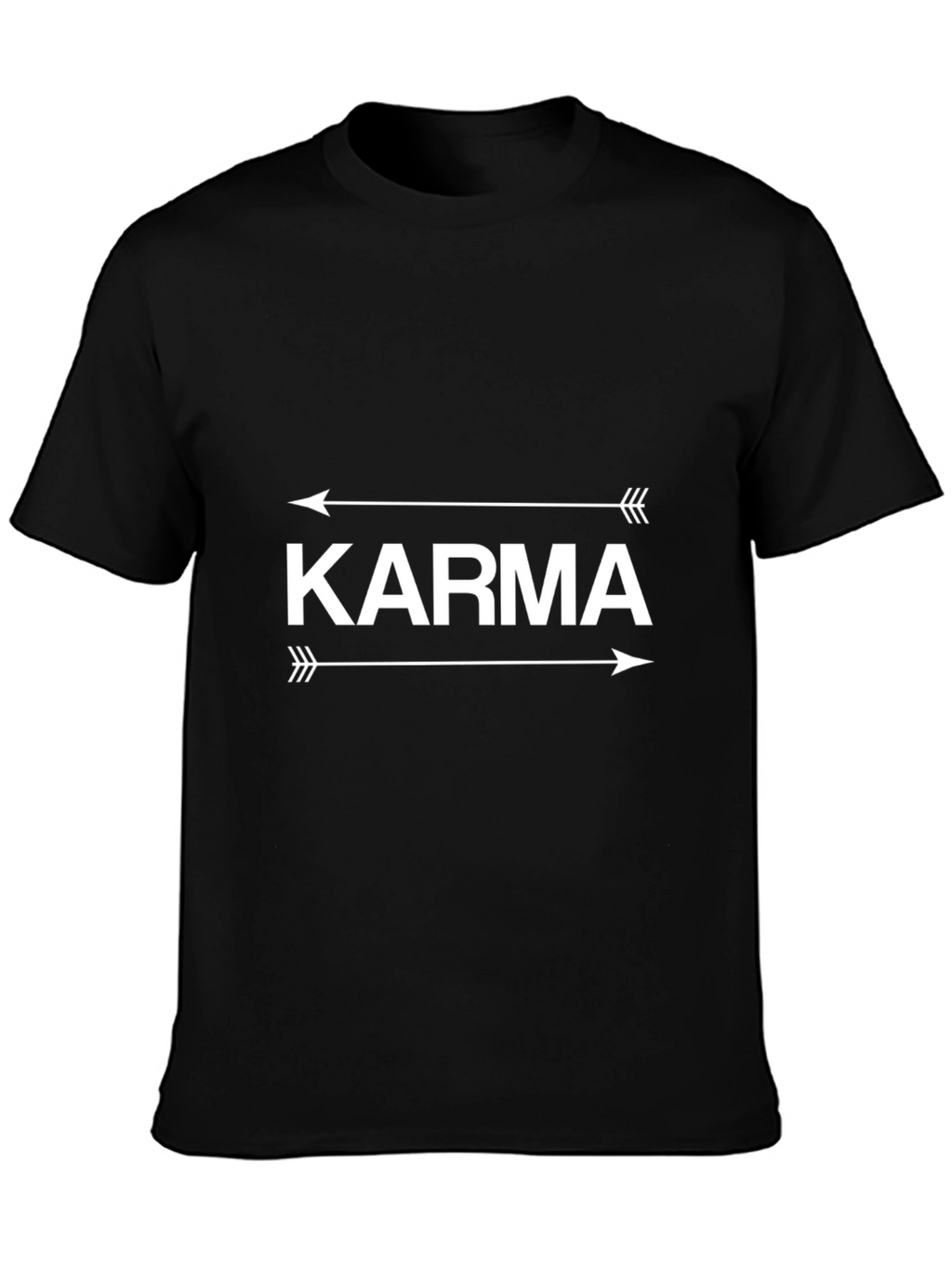 Karma Arrow Graphic Tee - Unisex Black T-Shirt