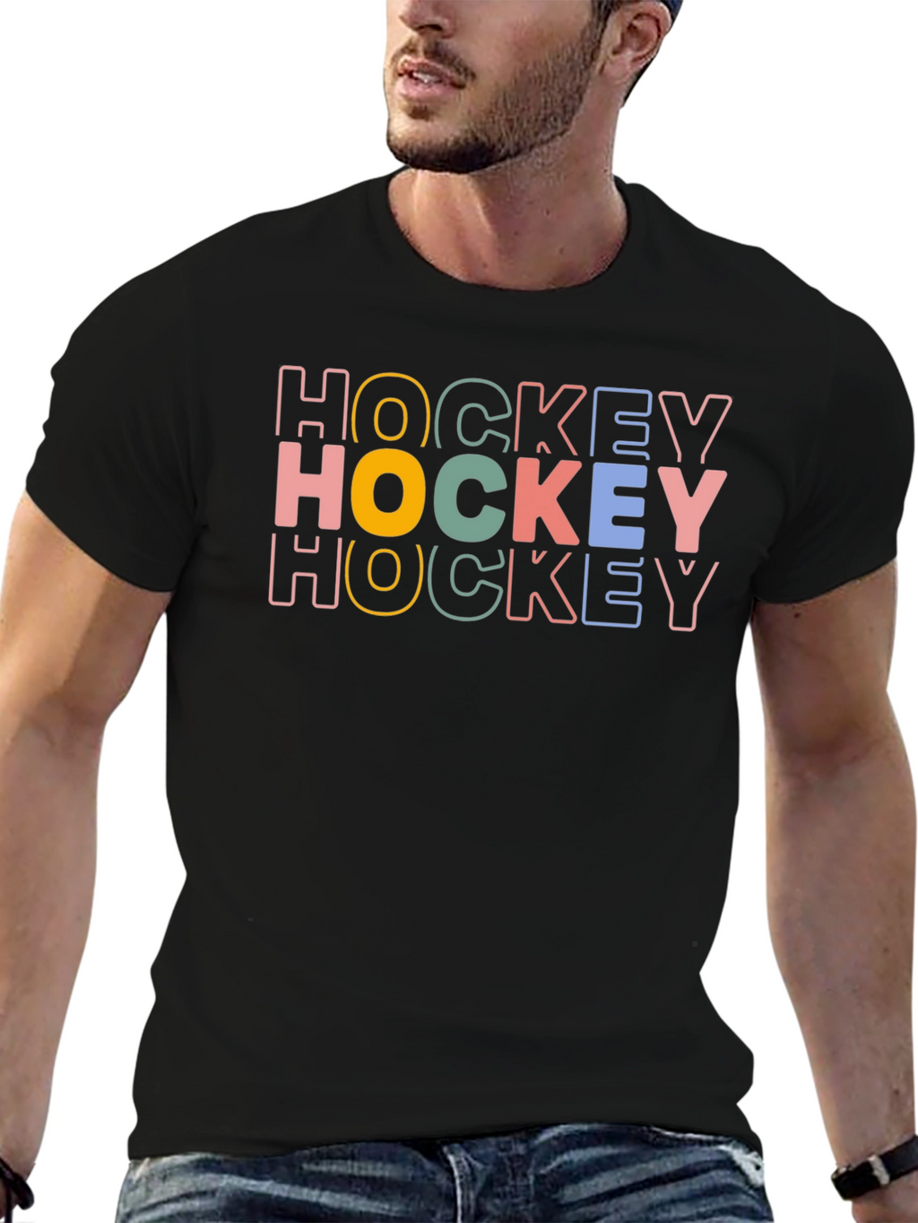 Retro Hockey T-Shirt - Stylish Sportswear