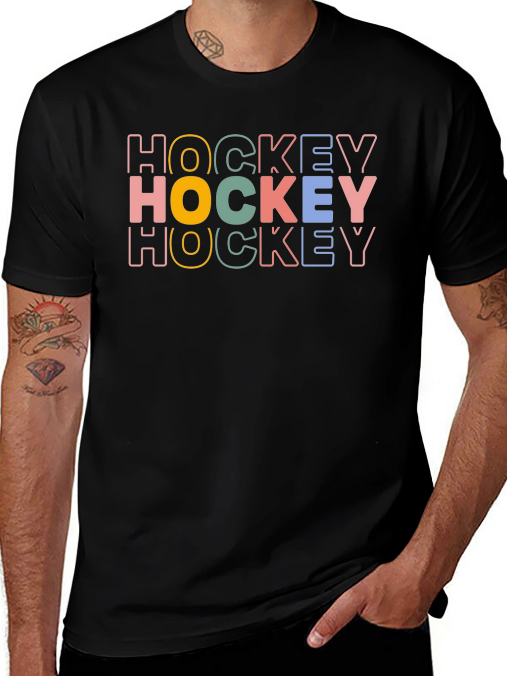 Retro Hockey T-Shirt - Stylish Sportswear