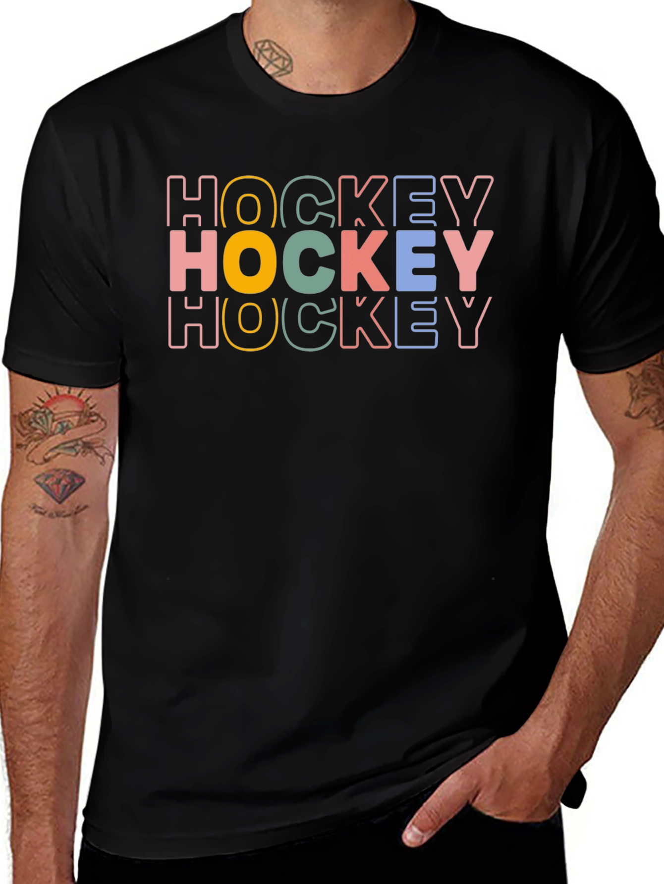 Retro Hockey T-Shirt - Stylish Sportswear
