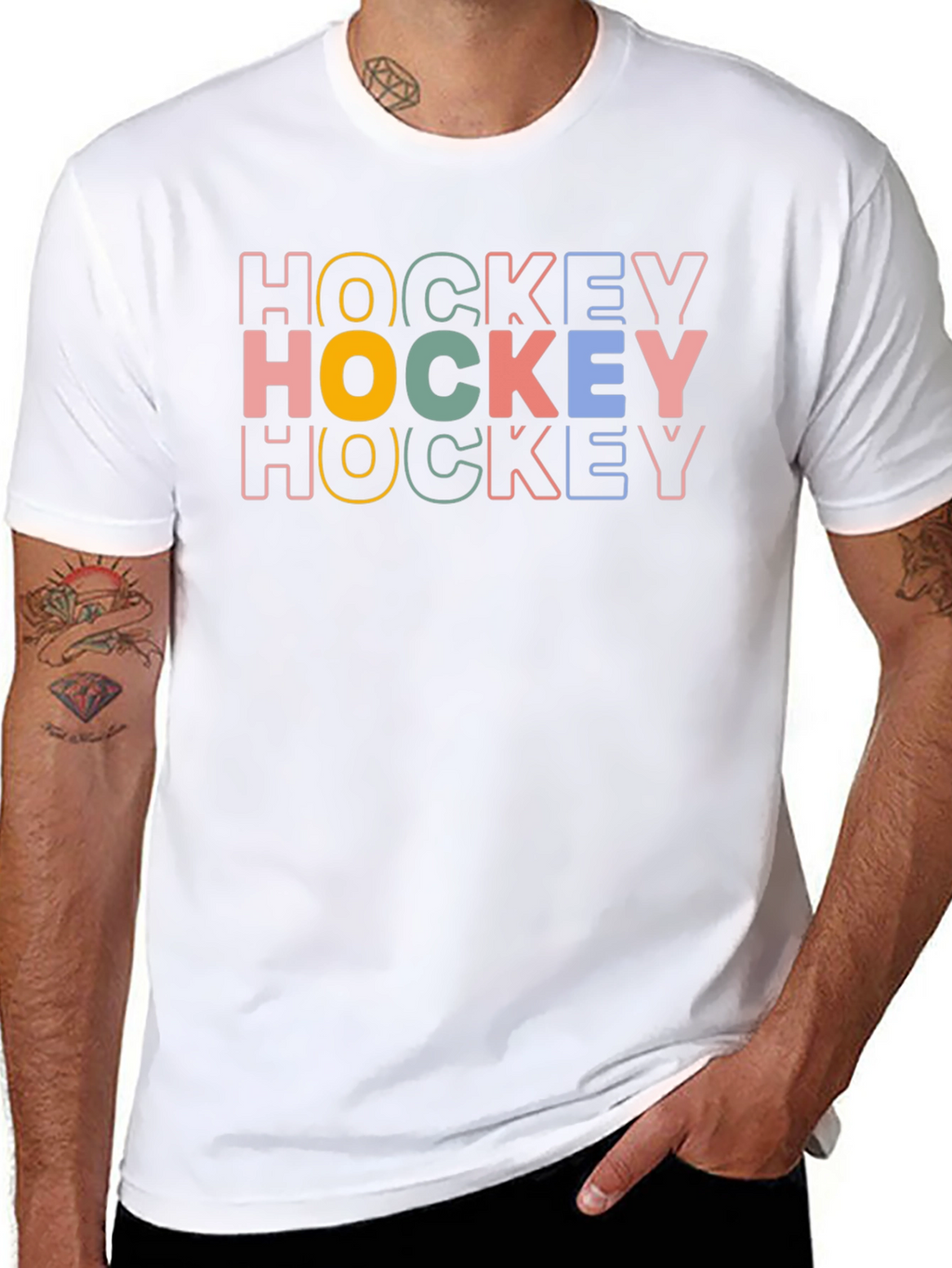 Retro Hockey T-Shirt - Stylish Sportswear