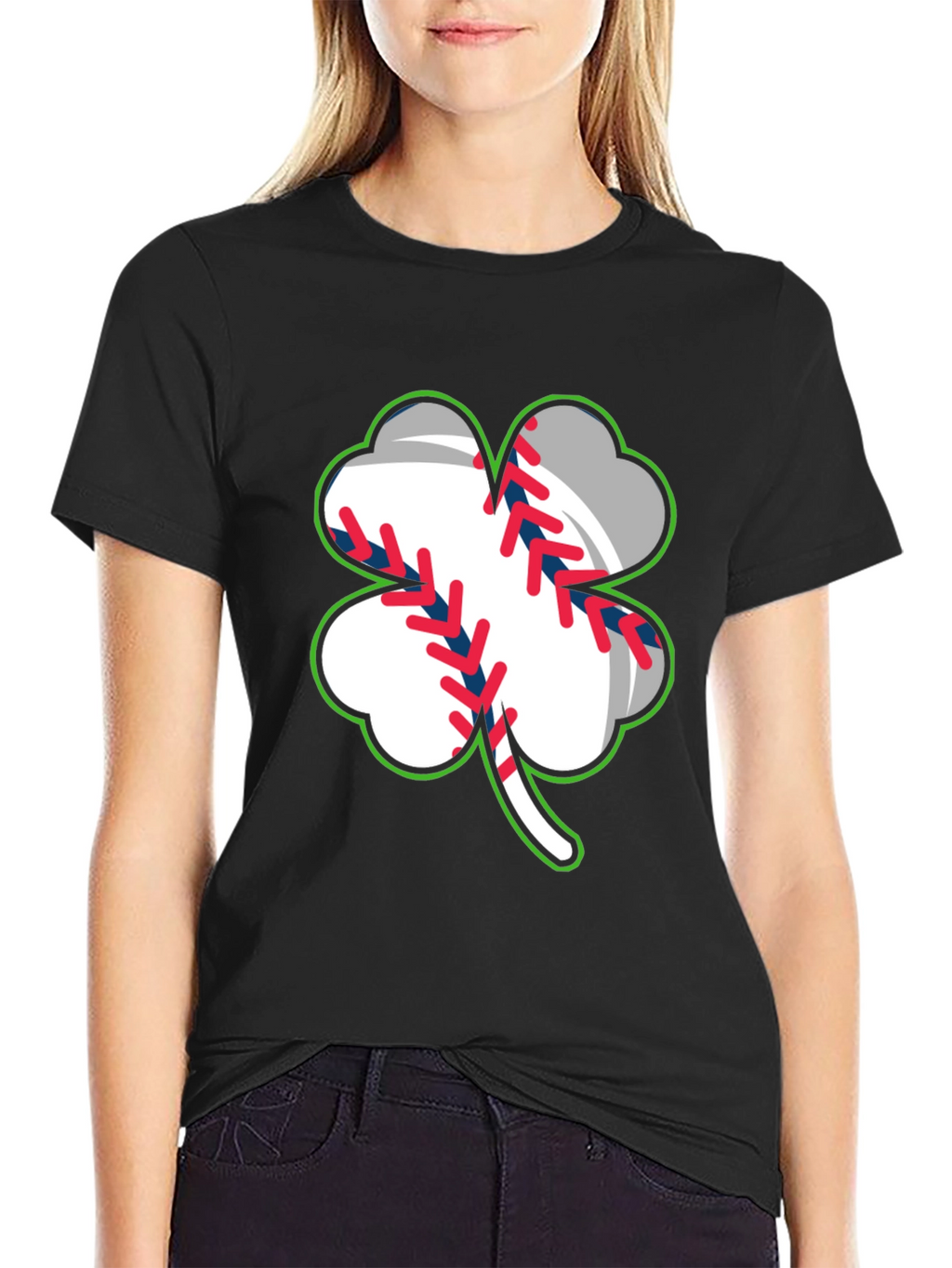 Shamrock Baseball T-Shirt - St. Patricks Day Luck!