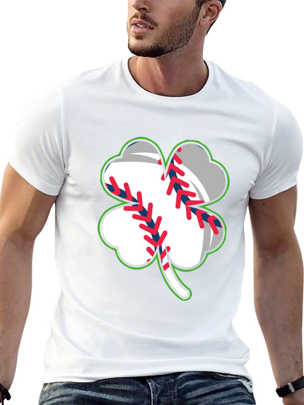 Shamrock Baseball T-Shirt - St. Patricks Day Luck!