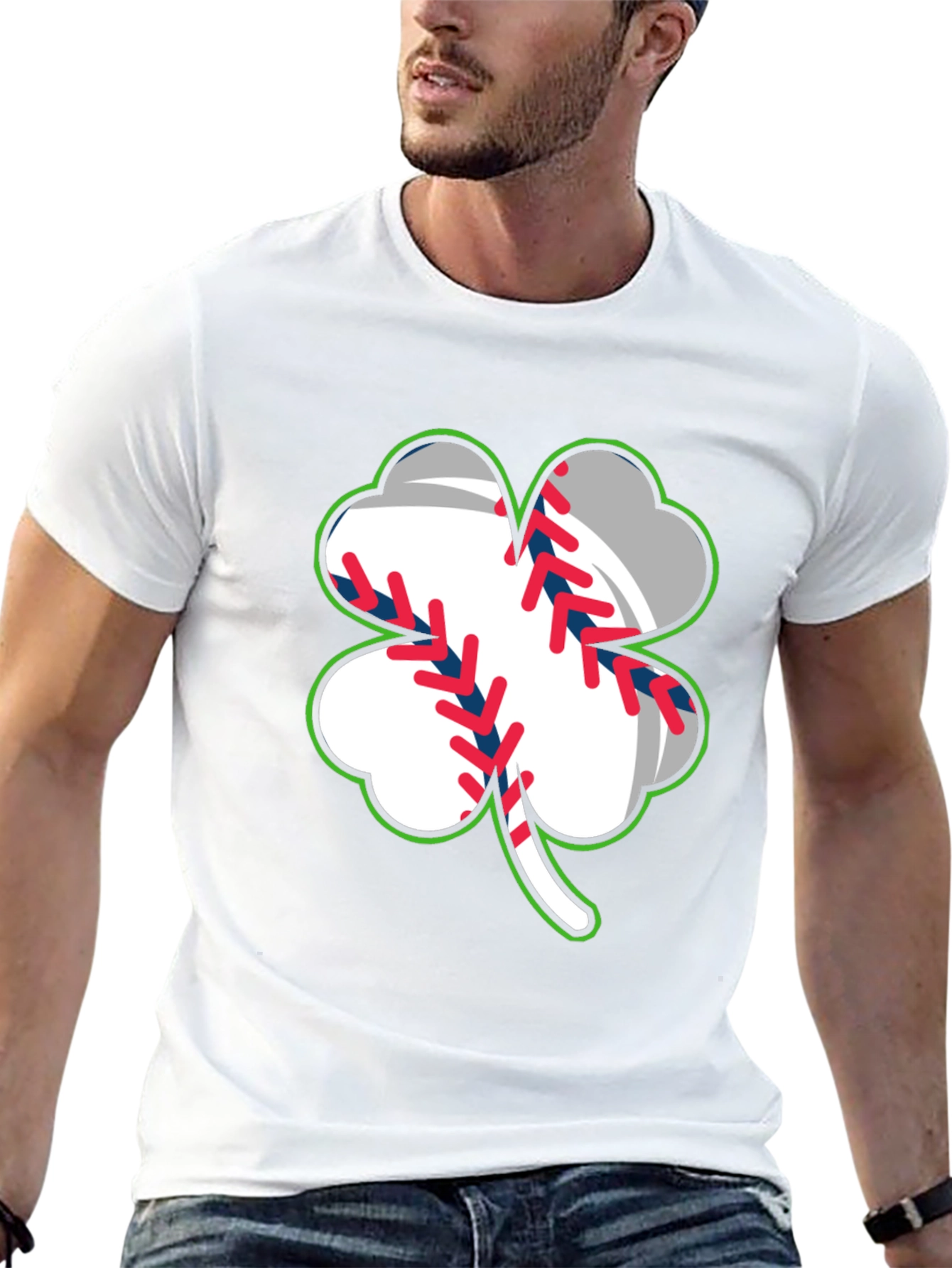 Shamrock Baseball T-Shirt - St. Patricks Day Luck!