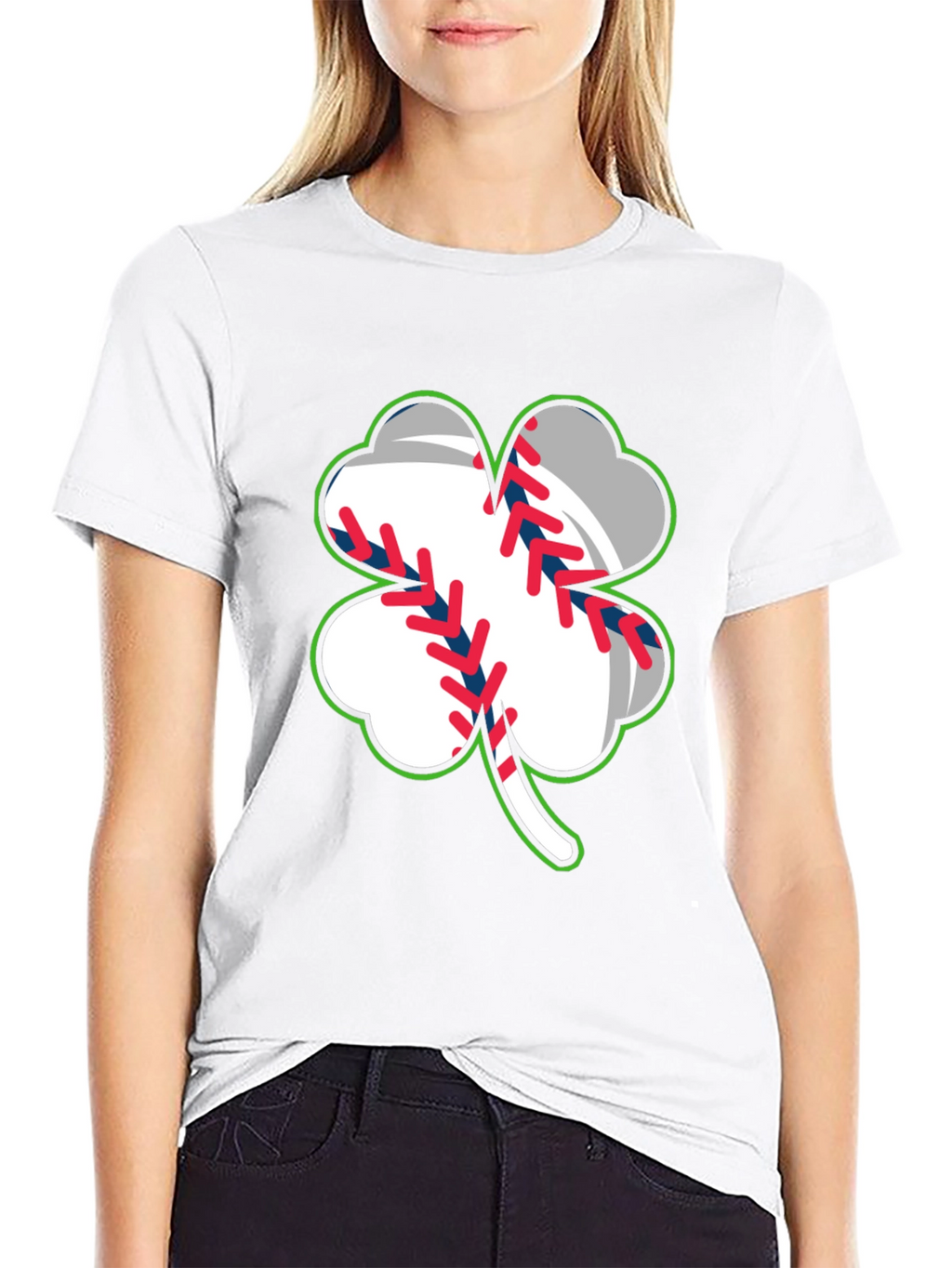 Shamrock Baseball T-Shirt - St. Patricks Day Luck!