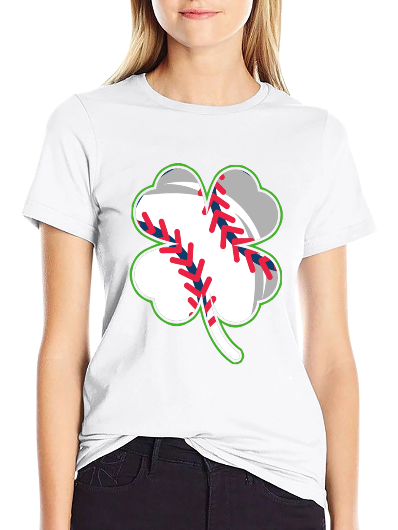 Shamrock Baseball T-Shirt - St. Patricks Day Luck!
