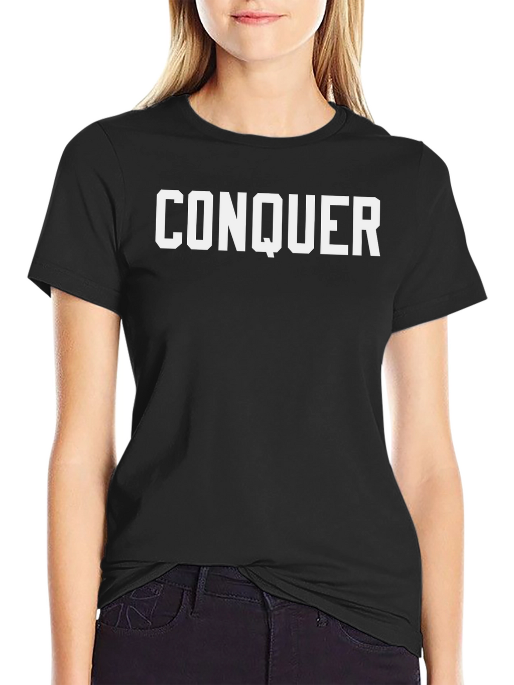 Conquer Graphic Tee - Bold Statement Shirt