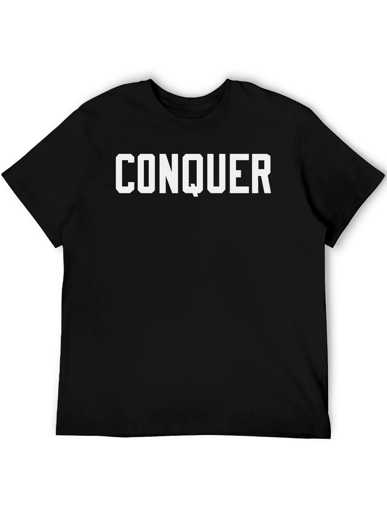 Conquer Graphic Tee - Bold Statement Shirt