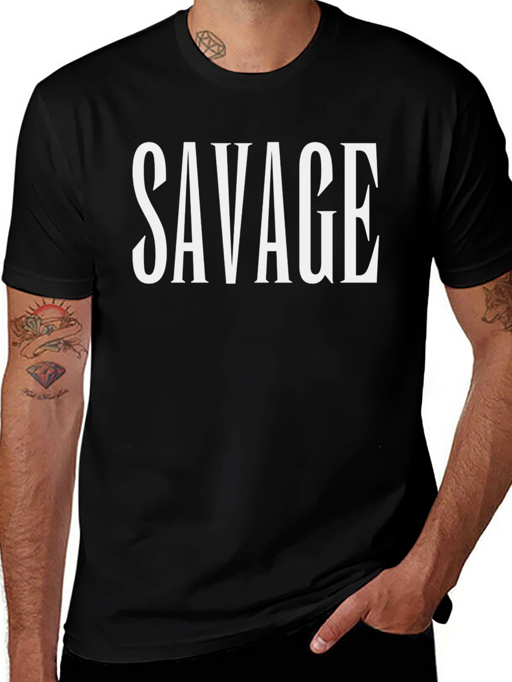 Savage Graphic Tee - Bold Statement T-Shirt