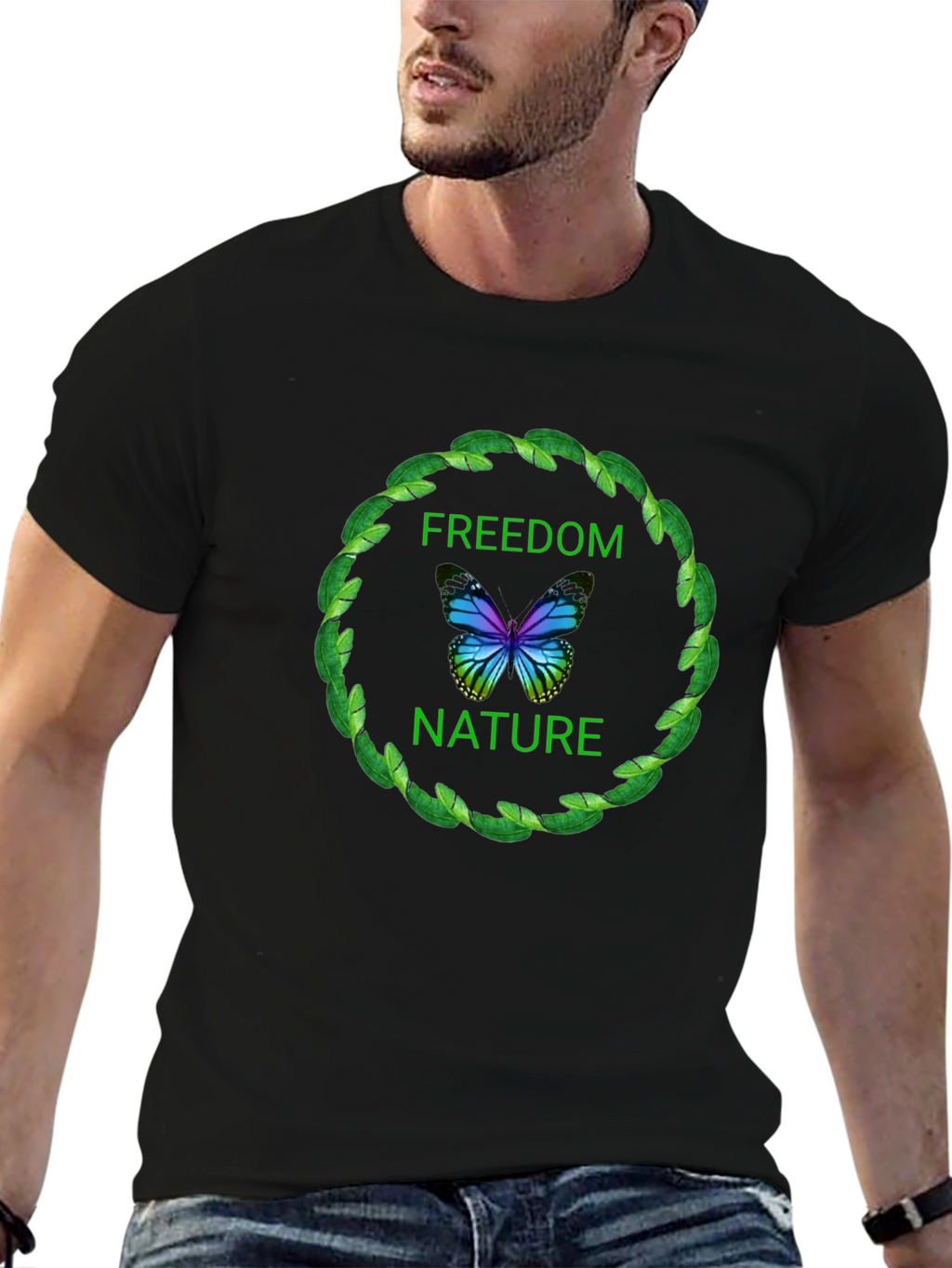 Freedom Nature Graphic T-Shirt