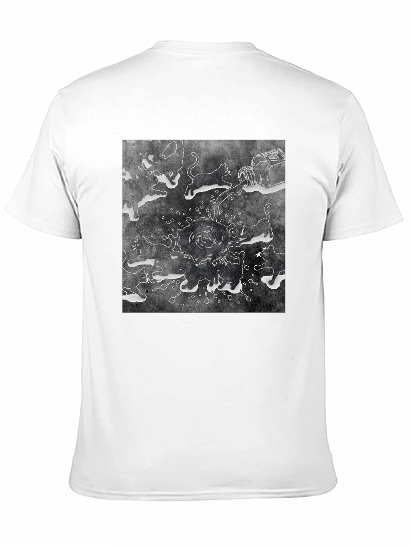 Ink Cats Graphic Tee - Unique Artistic Design