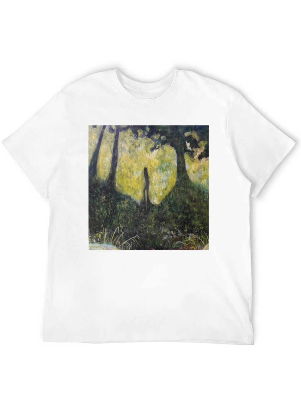 Nature Silhouette Graphic Tee - Soft Black