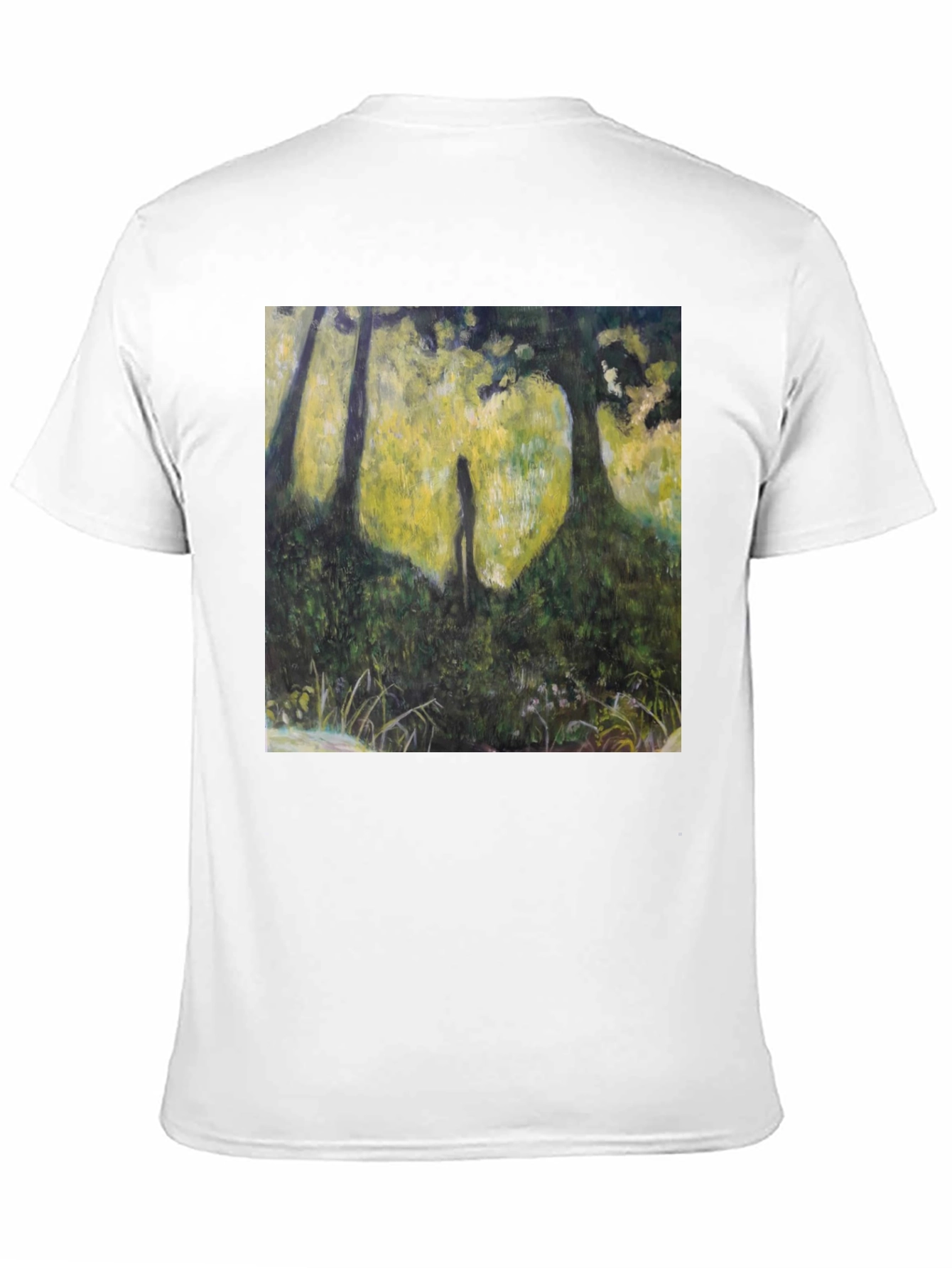 Nature Silhouette Graphic Tee - Soft Black