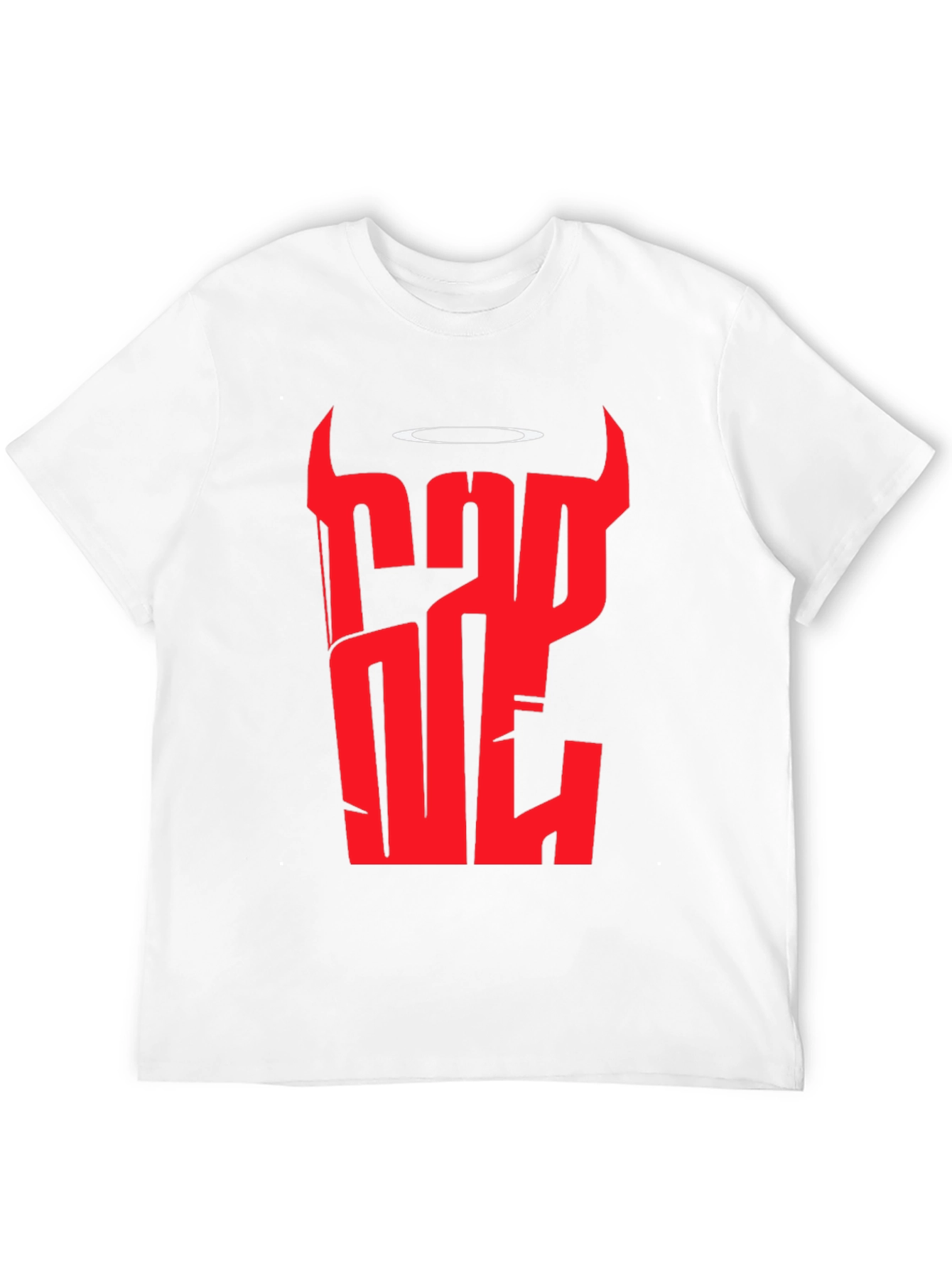 Devil & Angel Graphic Tee - Bad One Black T-Shirt