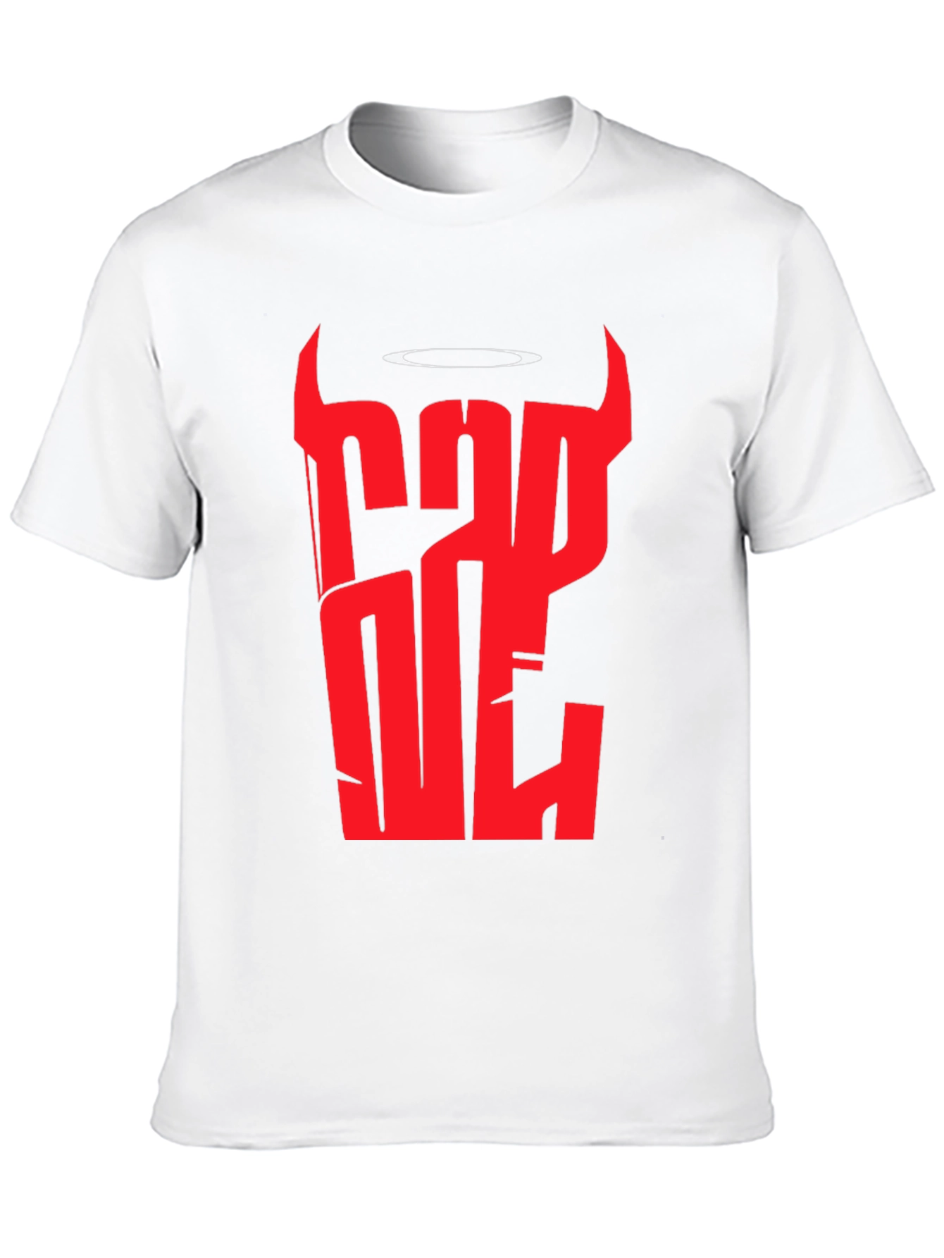 Devil & Angel Graphic Tee - Bad One Black T-Shirt