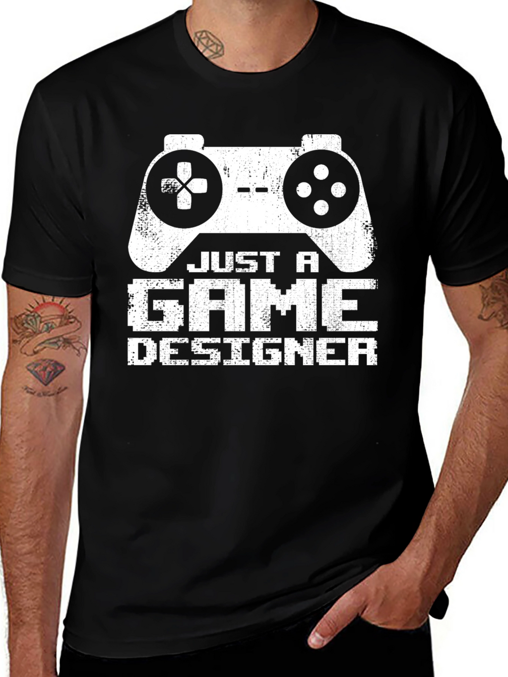 Just A Game Designer T-Shirt - Gamer Apparel