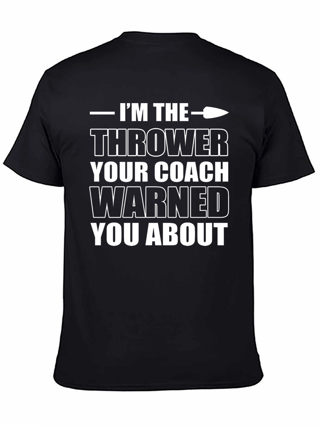 Im The Thrower Mens Black Graphic T-Shirt