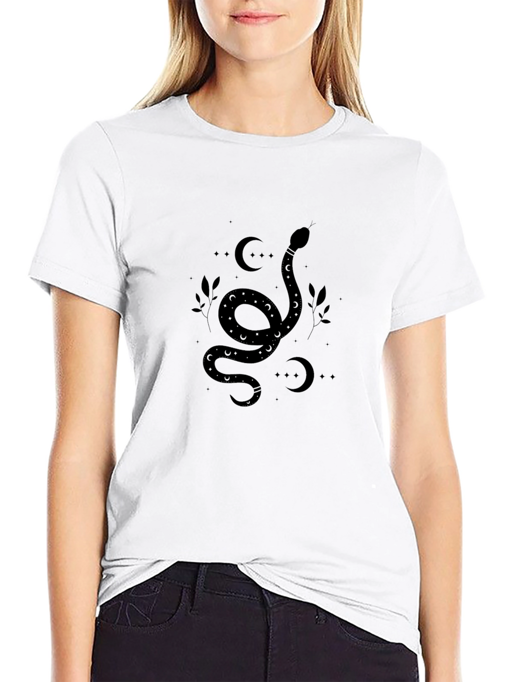Mystic Snake Graphic Tee - Black