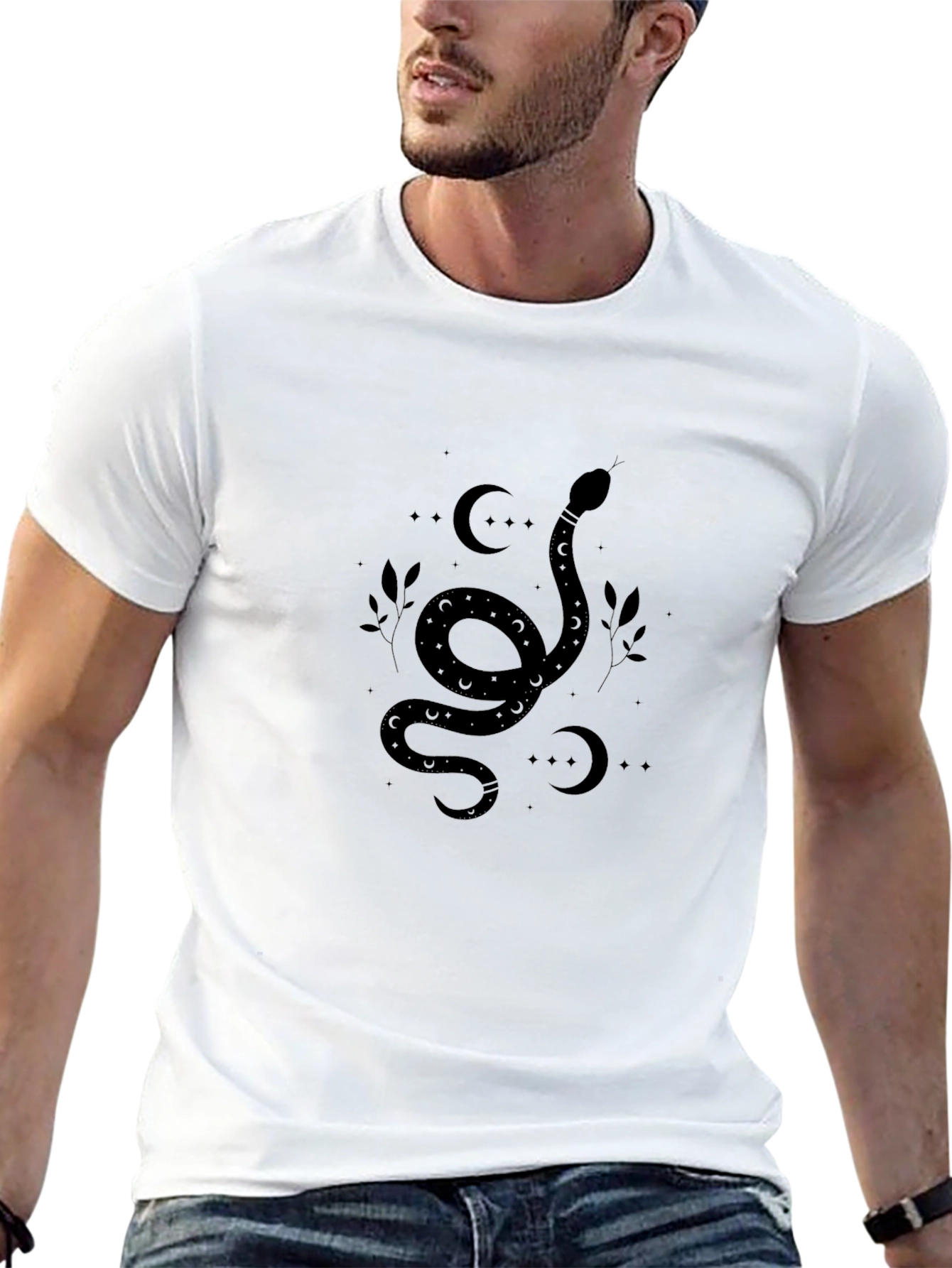 Mystic Snake Graphic Tee - Black