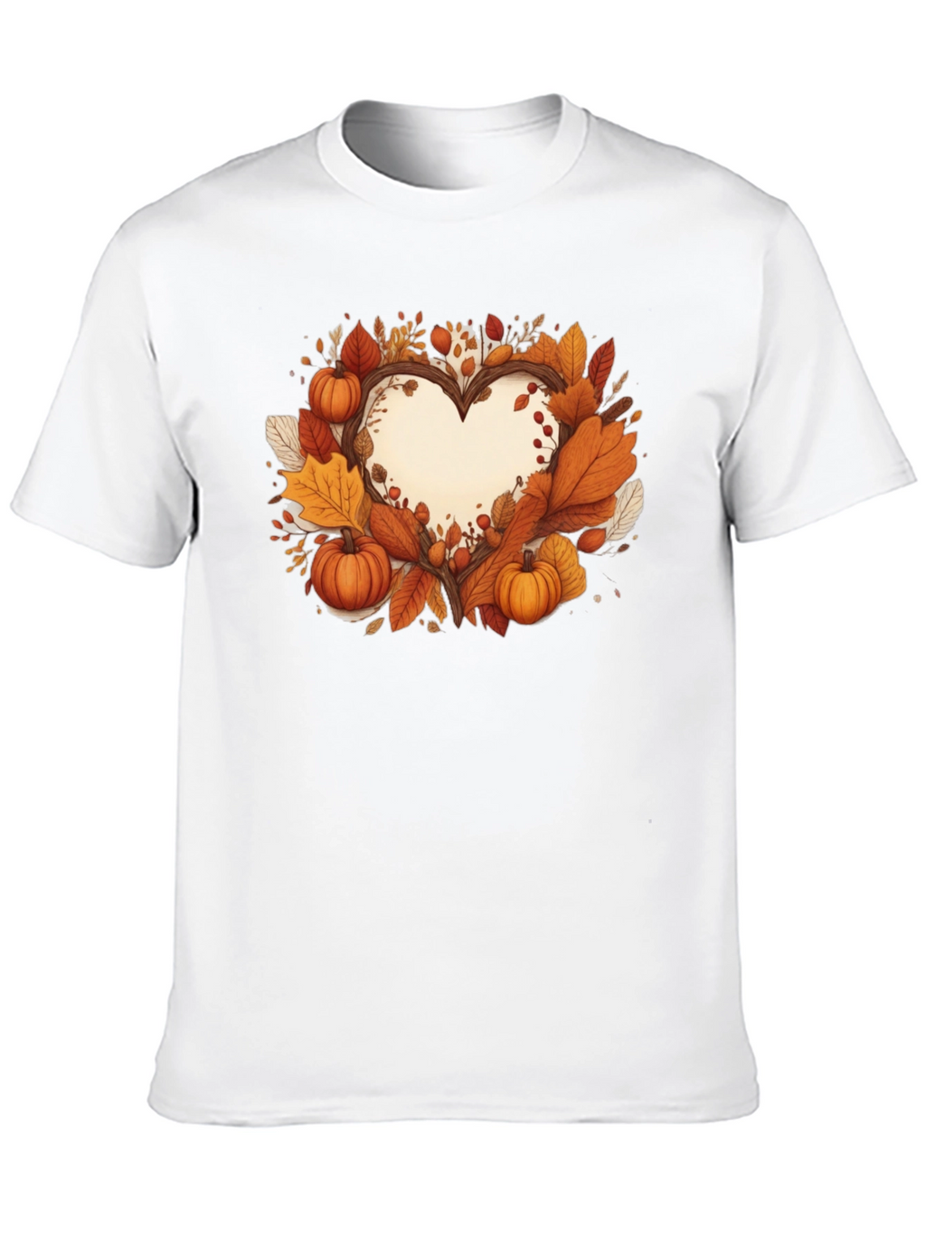 Autumn Heart Tee - Fall Harvest Shirt