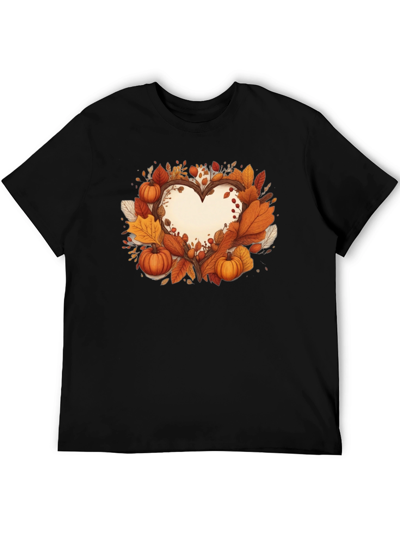 Autumn Heart Tee - Fall Harvest Shirt
