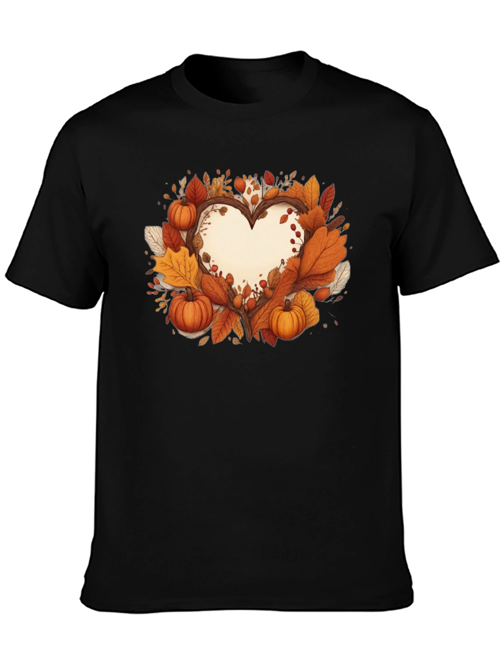 Autumn Heart Tee - Fall Harvest Shirt