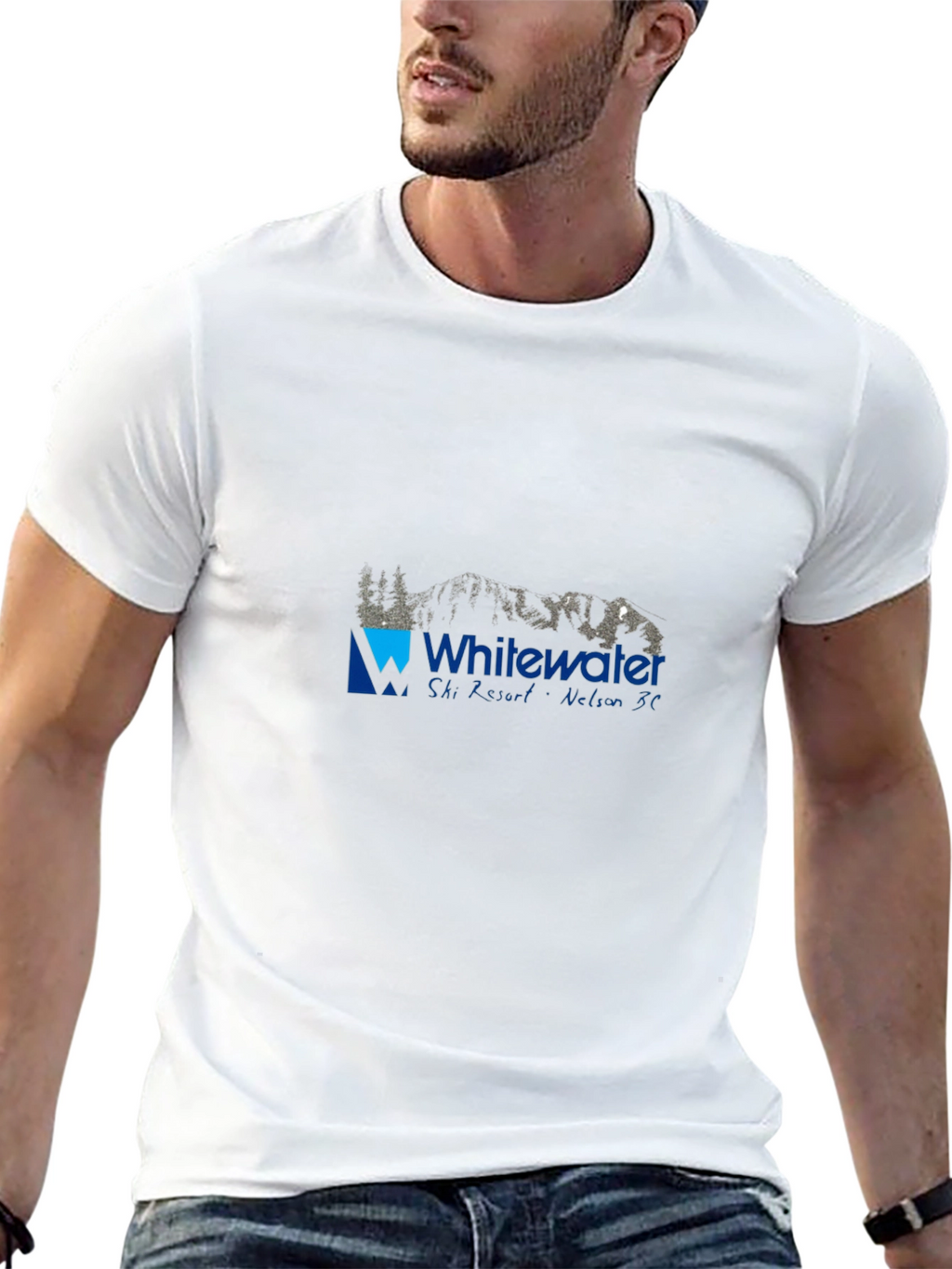 Whitewater Ski Resort Black T-Shirt
