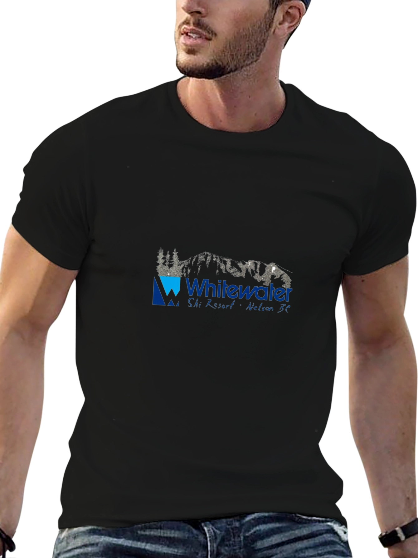 Whitewater Ski Resort Black T-Shirt