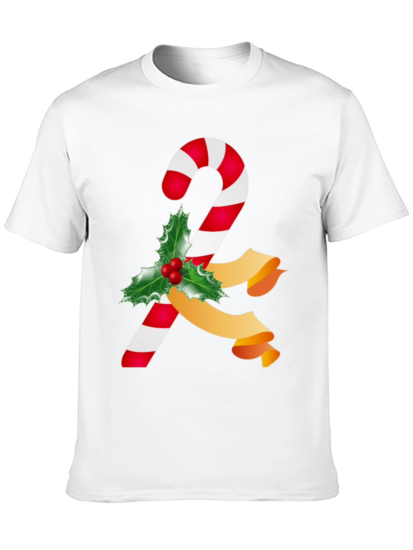 Candy Cane Christmas T-Shirt - Holiday Festive Wear