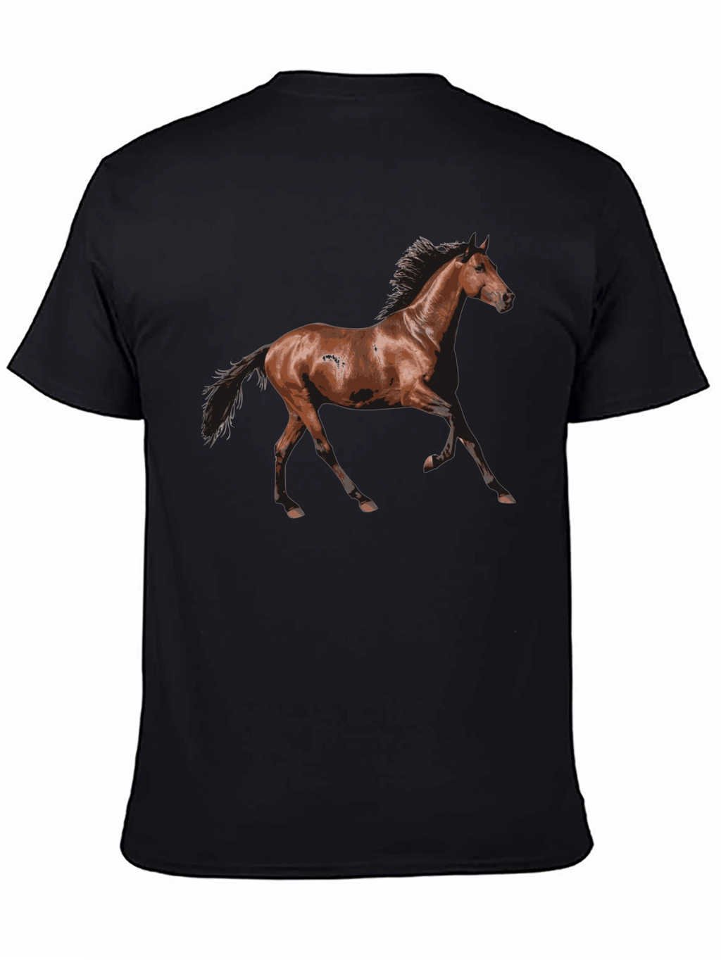 Black Horse Graphic T-Shirt