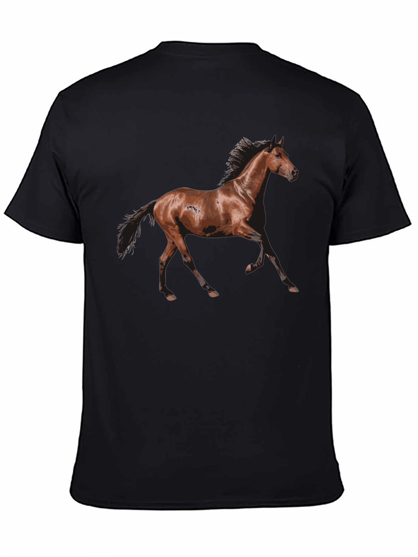 Black Horse Graphic T-Shirt