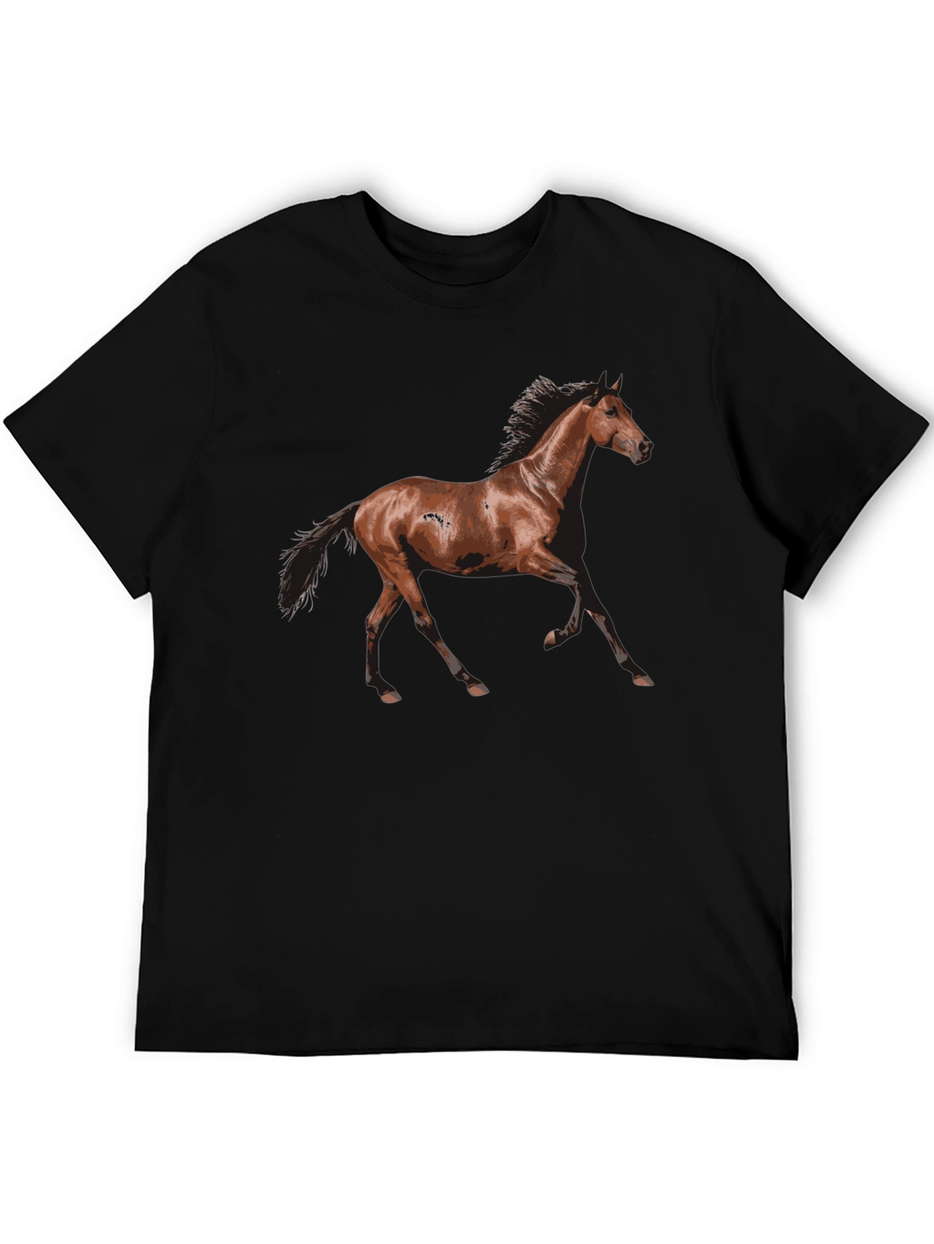 Black Horse Graphic T-Shirt