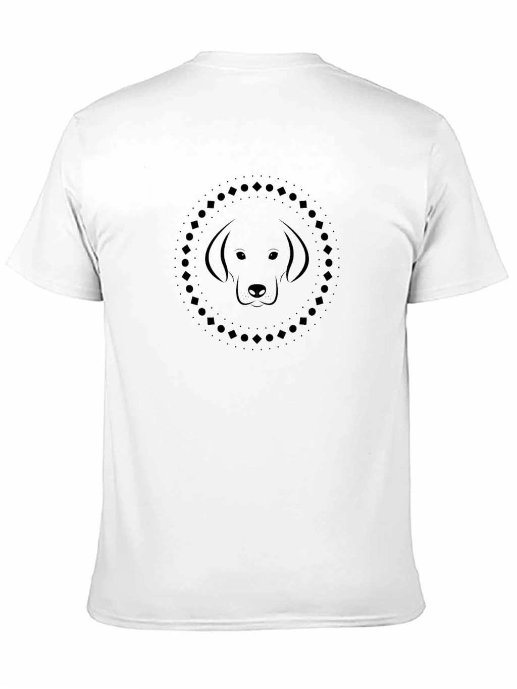 Minimalist Dog Tee - Black Graphic T-Shirt