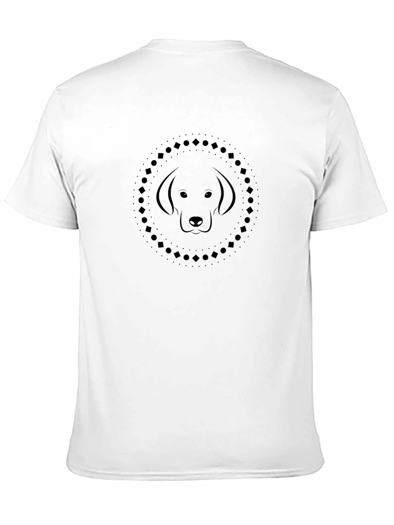 Minimalist Dog Tee - Black Graphic T-Shirt