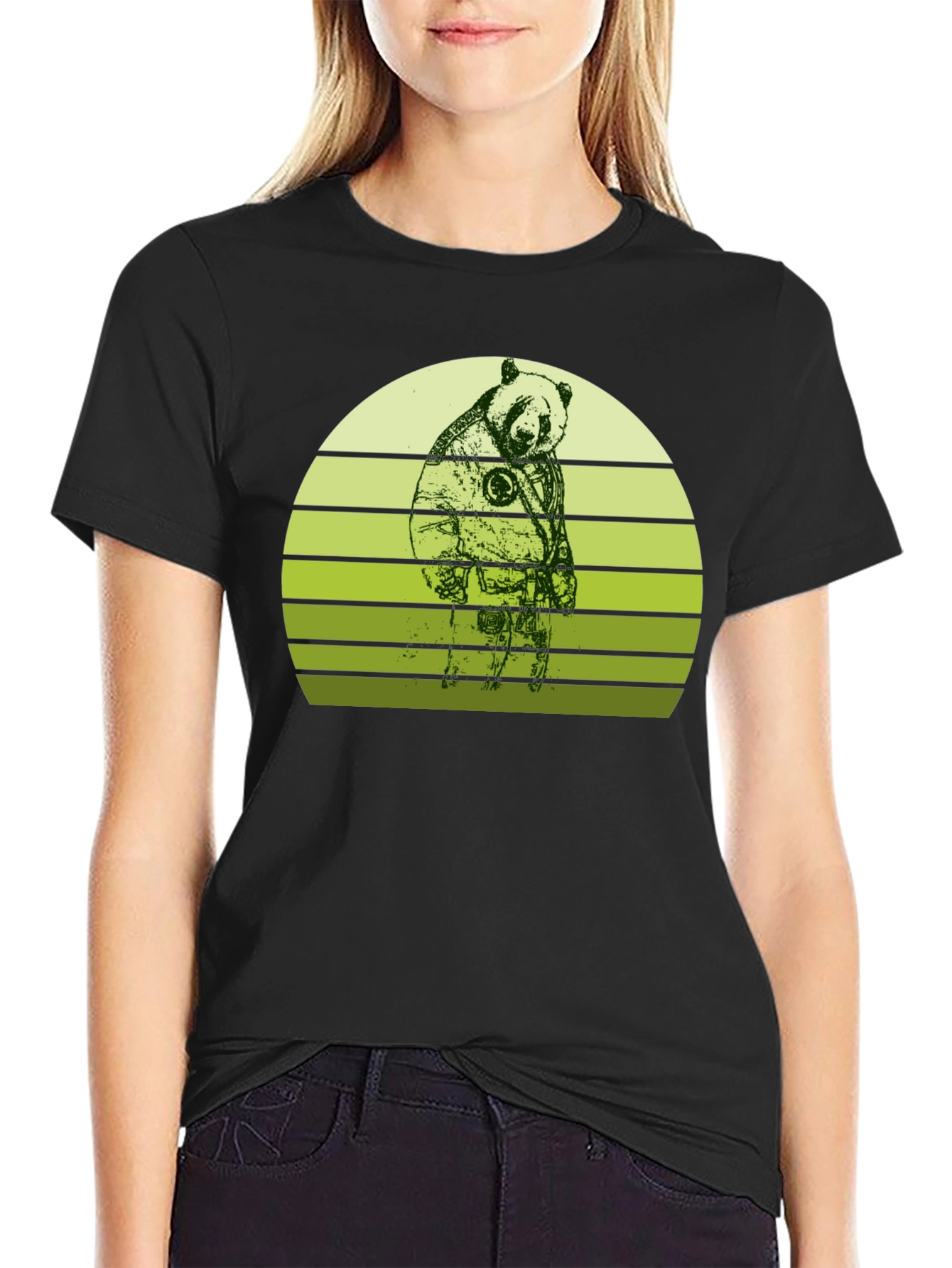 Astronaut Panda T-Shirt - Unique Graphic Tee