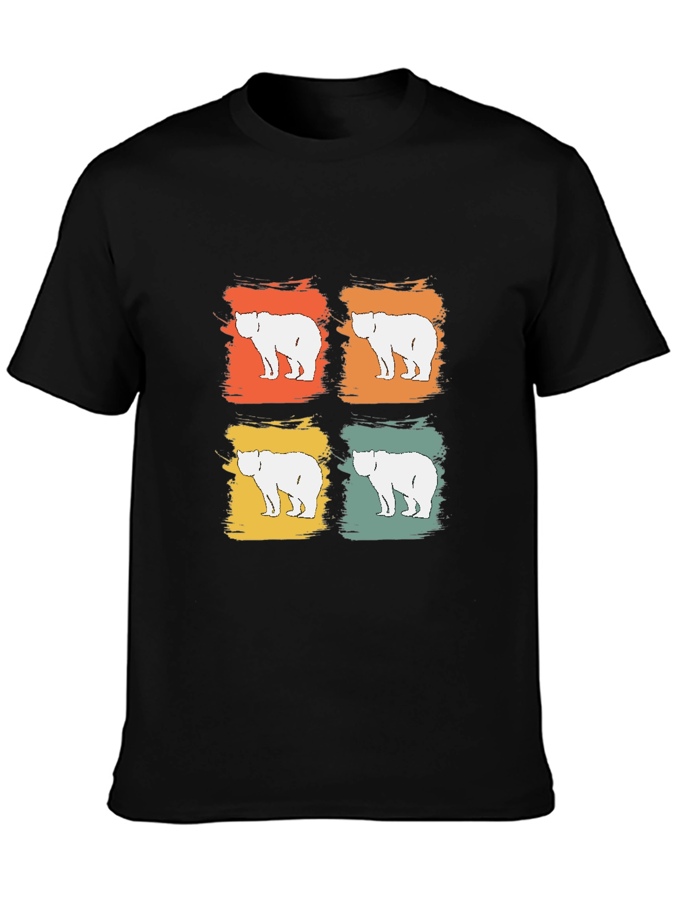 Retro Bear Graphic Tee - Modern Vintage Style