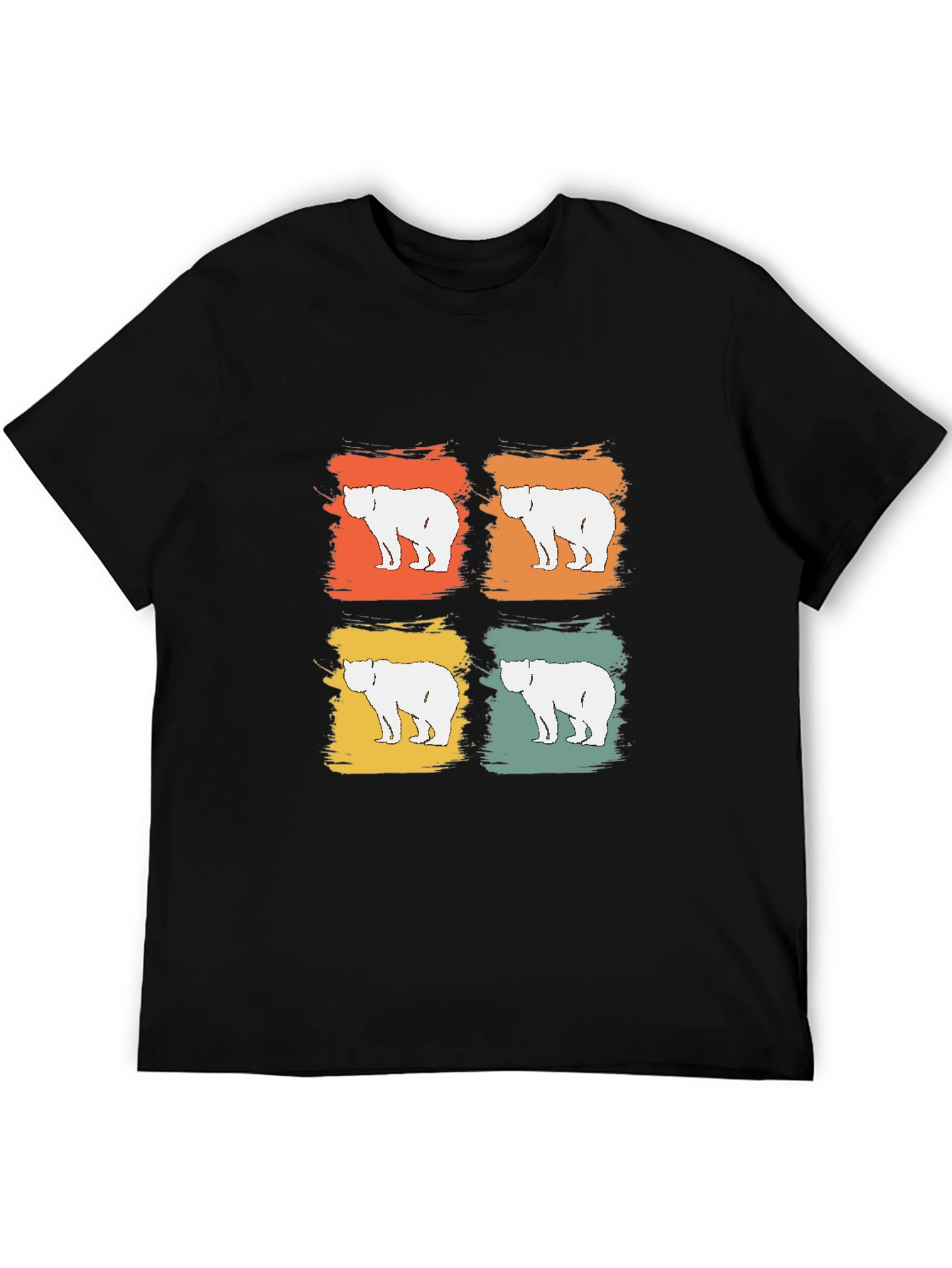 Retro Bear Graphic Tee - Modern Vintage Style