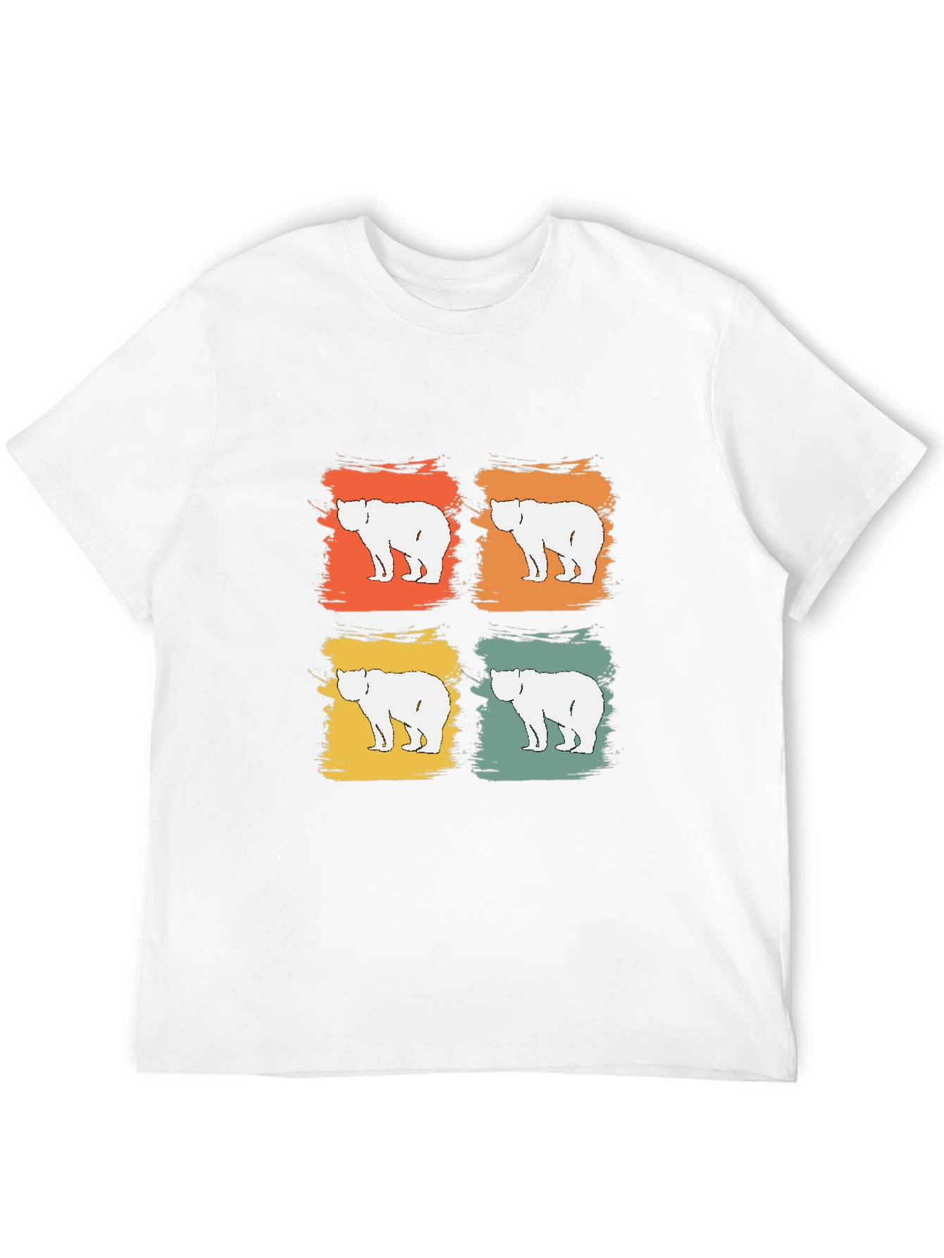 Retro Bear Graphic Tee - Modern Vintage Style